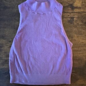 Uniqlo Lavender Ribbed Tank Top
